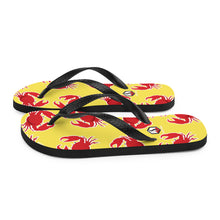 Carregar imagem no visualizador da galeria, Yellow Crab Flip-Flops - Seastorm Apparel Summer Collection