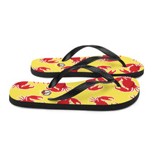 Carregar imagem no visualizador da galeria, Yellow Crab Flip-Flops - Seastorm Apparel Summer Collection
