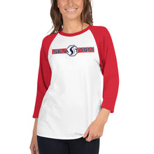 Carregar imagem no visualizador da galeria, Seastorm Red - 3/4 sleeve raglan shirt