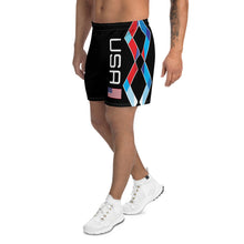 Carregar imagem no visualizador da galeria, USA Black - Men's Athletic Long Shorts