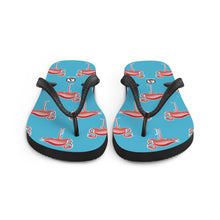 Carregar imagem no visualizador da galeria, Blue Flamingo Flip-Flops - Seastorm Apparel Summer Collection