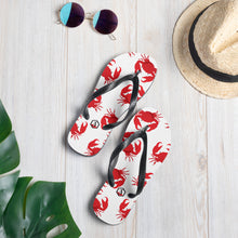 Carregar imagem no visualizador da galeria, White Crab Flip-Flops - Seastorm Apparel Summer Collection