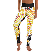 Load image into Gallery viewer, Yoga Leggings Black Red Yellow