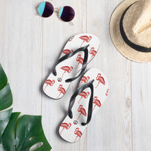 Carregar imagem no visualizador da galeria, White Flamingo Flip-Flops - Seastorm Apparel Summer Collection