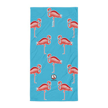 Carregar imagem no visualizador da galeria, Blue Flamingo Towel - Seastorm Apparel Summer Collection