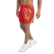 Load image into Gallery viewer, Portugal Red - Men's Athletic Long Shorts