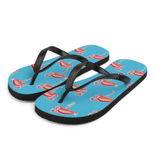 Carregar imagem no visualizador da galeria, Blue Flamingo Flip-Flops - Seastorm Apparel Summer Collection