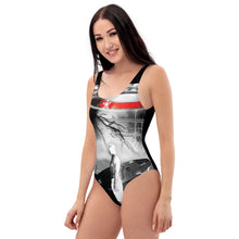 Cargar imagen en el visor de la galería, Black SurfHero One-Piece Swimsuit - Seastorm Summer Collection