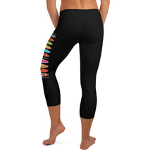 Carregar imagem no visualizador da galeria, Santa Monica California Black Capri Leggings