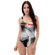 Cargar imagen en el visor de la galería, Black SurfHero One-Piece Swimsuit - Seastorm Summer Collection