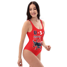 Cargar imagen en el visor de la galería, Red Corsair One-Piece Swimsuit - Seastorm Summer Collection