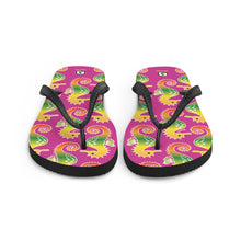 Carregar imagem no visualizador da galeria, Pink Tropical Seahorse Flip-Flops - Seastorm Apparel Summer Collection