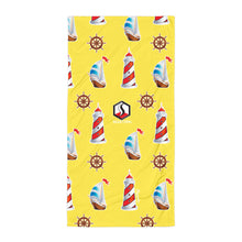 Carregar imagem no visualizador da galeria, yellow Lighthouse Towel - Seastorm Apparel Summer Collection