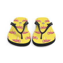 Cargar imagen en el visor de la galería, Yellow Flamingo Flip-Flops - Seastorm Apparel Summer Collection