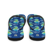 Carregar imagem no visualizador da galeria, Blue Seahorse Flip-Flops - Seastorm Apparel Summer Collection