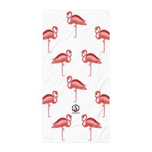 Carregar imagem no visualizador da galeria, White Flamingo Towel - Seastorm Apparel Summer Collection