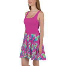 Carregar imagem no visualizador da galeria, Purple Seahorse - Skater Dress