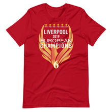 Cargar imagen en el visor de la galería, Liverpool European Champions 2019 - Short-Sleeve Unisex T-Shirt