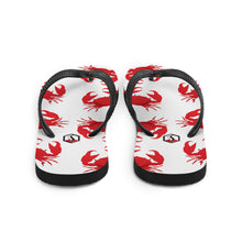 Carregar imagem no visualizador da galeria, White Crab Flip-Flops - Seastorm Apparel Summer Collection