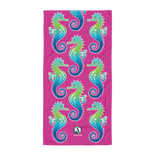 Carregar imagem no visualizador da galeria, Pink Seahorse Towel - Seastorm Apparel Summer Collection