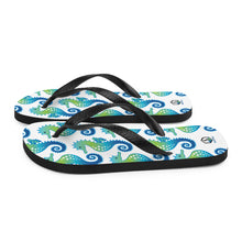 Carregar imagem no visualizador da galeria, White Seahorse Flip-Flops - Seastorm Apparel Summer Collection