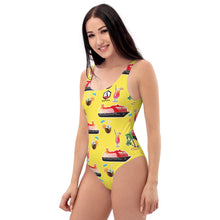 Carregar imagem no visualizador da galeria, Yellow Cruise One-Piece Swimsuit