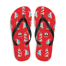 Carregar imagem no visualizador da galeria, Red Lighthouse Flip-Flops - Seastorm Summer Collection