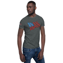 Load image into Gallery viewer, USA Flag Short-Sleeve Unisex T-Shirt