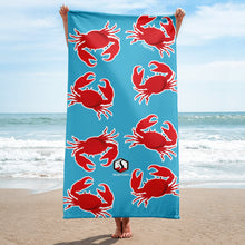 Carregar imagem no visualizador da galeria, Blue Crab Towel - Seastorm Apparel Summer Collection