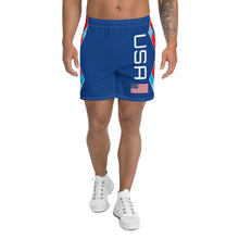Carregar imagem no visualizador da galeria, USA Royal Blue - Men's Athletic Long Shorts