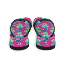 Carregar imagem no visualizador da galeria, Pink Seahorse Flip-Flops - Seastorm Apparel Summer Collection