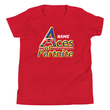 Load image into Gallery viewer, Aces of Fortnite Youth Short Sleeve T-Shirt