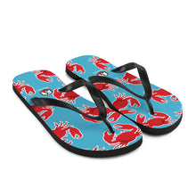 Carregar imagem no visualizador da galeria, Blue Crab Flip-Flops - Seastorm Apparel Summer Collection