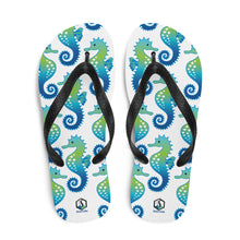Carregar imagem no visualizador da galeria, White Seahorse Flip-Flops - Seastorm Apparel Summer Collection