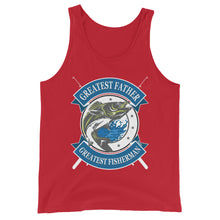 Load image into Gallery viewer, Greatest Father Greatest Fisherman - Unisex Tank Top
