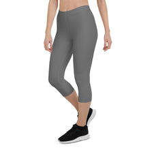 Load image into Gallery viewer, Gray Capri Leggings
