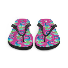 Carregar imagem no visualizador da galeria, Pink Seahorse Flip-Flops - Seastorm Apparel Summer Collection