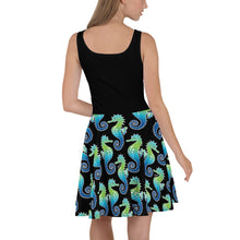 Carregar imagem no visualizador da galeria, Black Seahorse - Skater Dress