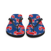 Carregar imagem no visualizador da galeria, Royal Blue Crab Flip-Flops - Seastorm Apparel Summer Collection