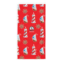 Carregar imagem no visualizador da galeria, Red Lighthouse Towel - Seastorm Apparel Summer Collection