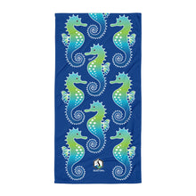 Carregar imagem no visualizador da galeria, Blue Seahorse Towel - Seastorm Apparel Summer Collection