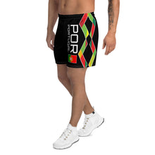 Load image into Gallery viewer, Portugal Black - Men's Athletic Long Shorts