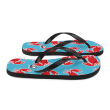 Carregar imagem no visualizador da galeria, Blue Crab Flip-Flops - Seastorm Apparel Summer Collection