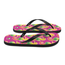 Carregar imagem no visualizador da galeria, Pink Tropical Seahorse Flip-Flops - Seastorm Apparel Summer Collection
