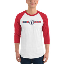 Carregar imagem no visualizador da galeria, Seastorm Red - 3/4 sleeve raglan shirt