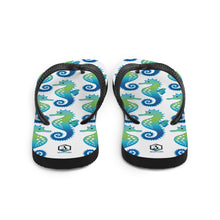 Carregar imagem no visualizador da galeria, White Seahorse Flip-Flops - Seastorm Apparel Summer Collection