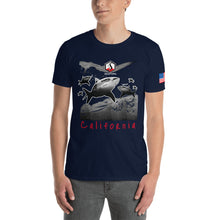 Carregar imagem no visualizador da galeria, California Shark Short-Sleeve Unisex T-Shirt