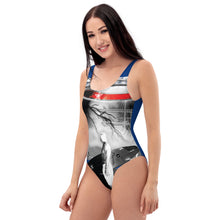 Cargar imagen en el visor de la galería, Blue SurfHero One-Piece Swimsuit - Seastorm Summer Collection