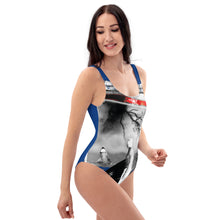 Cargar imagen en el visor de la galería, Blue SurfHero One-Piece Swimsuit - Seastorm Summer Collection