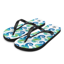 Carregar imagem no visualizador da galeria, White Seahorse Flip-Flops - Seastorm Apparel Summer Collection